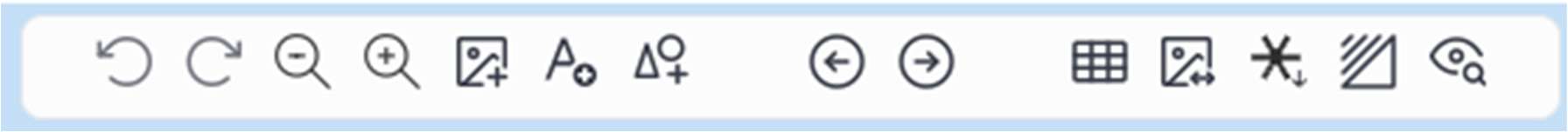 The Main Toolbar provides access to the main features for working with your yearbook.