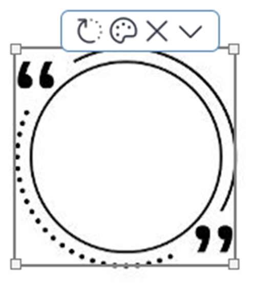 Selected Art Object and the Editing Toolbar.