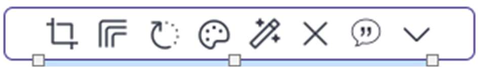 The Photo Editing Toolbar.