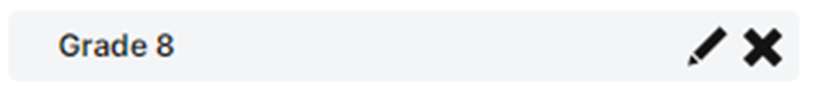 The Rename and Delete icons.