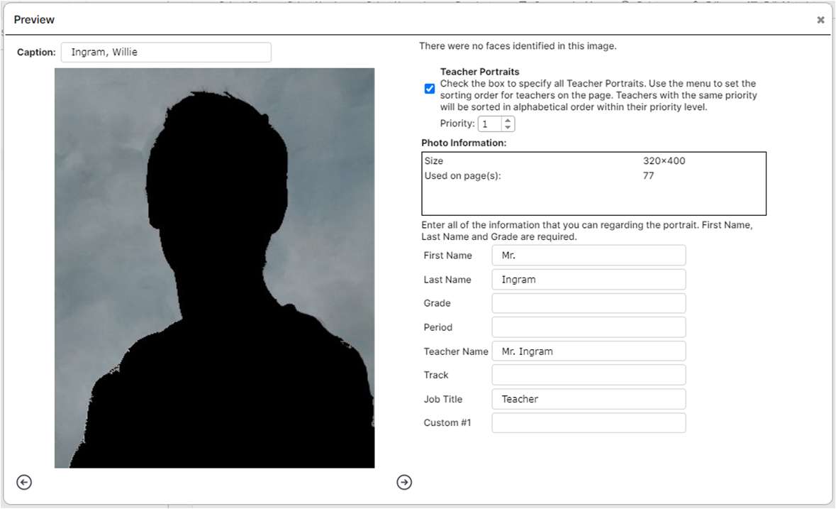 The Preview/Info icon shown on a Candid thumbnail.